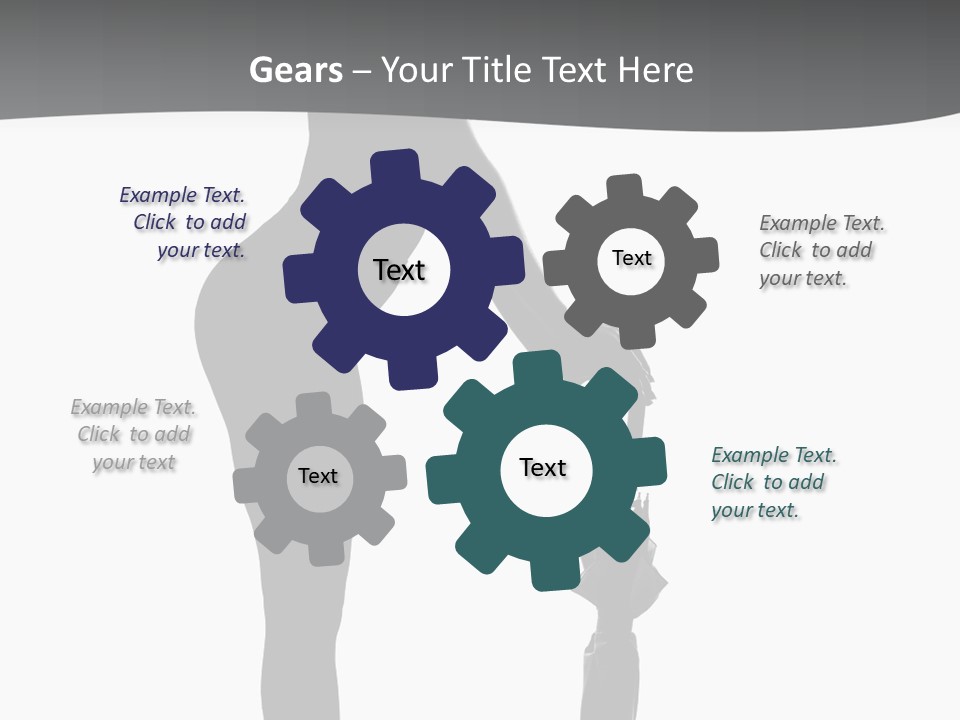 Girly Femininity Black PowerPoint Template