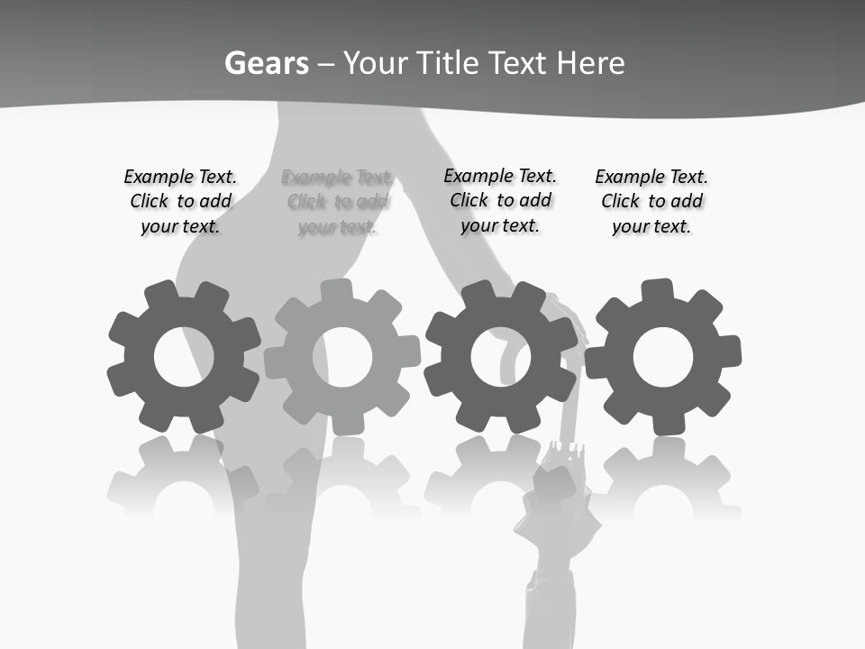 Girly Femininity Black PowerPoint Template