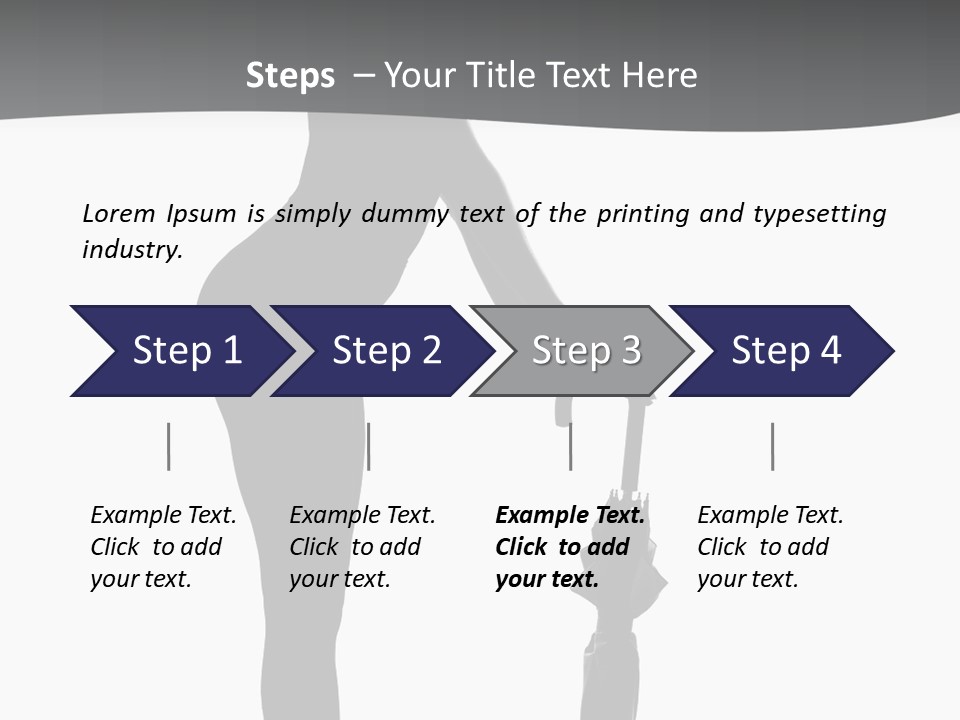 Girly Femininity Black PowerPoint Template