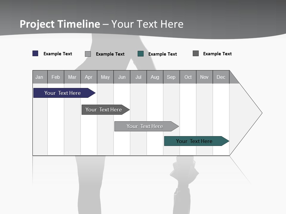 Girly Femininity Black PowerPoint Template