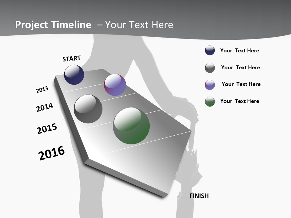 Girly Femininity Black PowerPoint Template