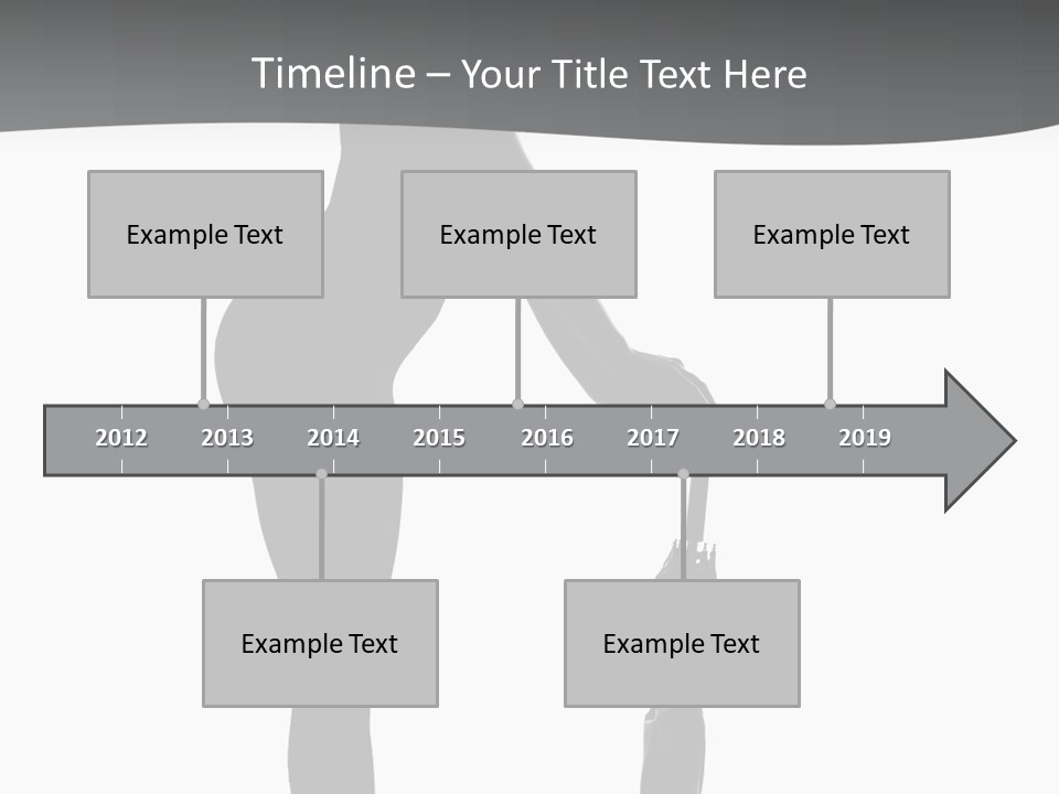 Girly Femininity Black PowerPoint Template