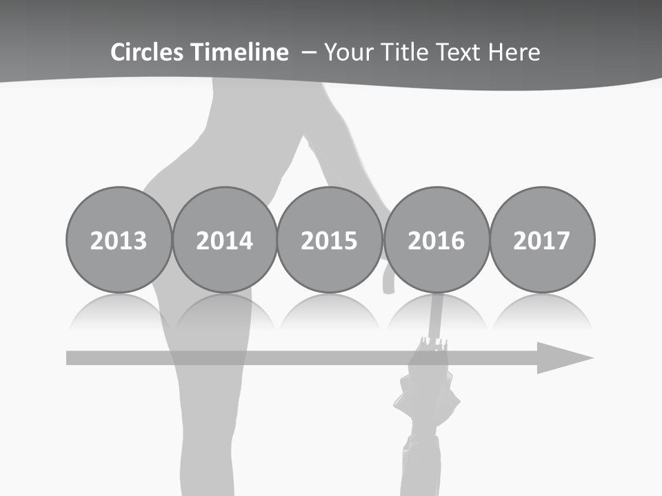 Girly Femininity Black PowerPoint Template