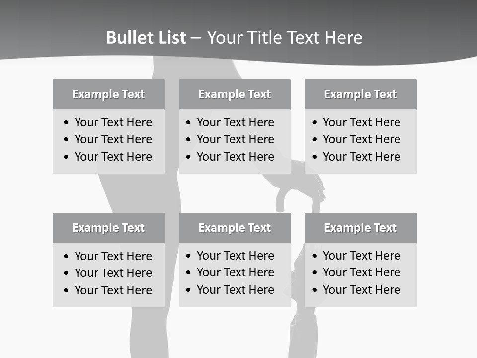 Girly Femininity Black PowerPoint Template