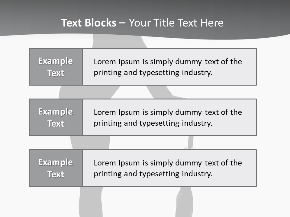 Girly Femininity Black PowerPoint Template