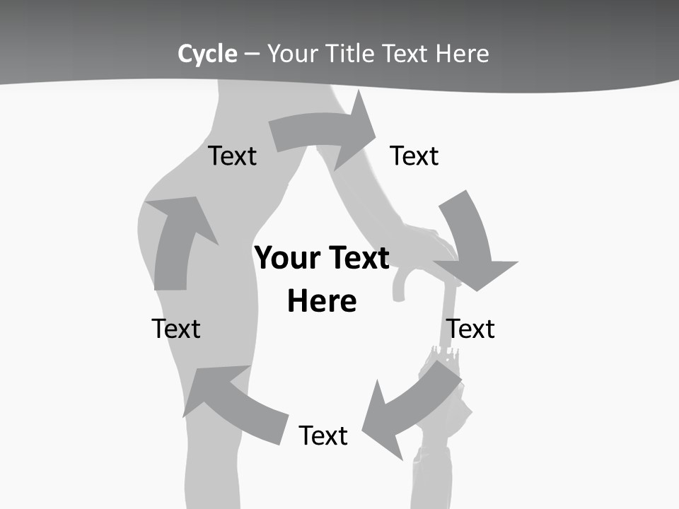 Girly Femininity Black PowerPoint Template