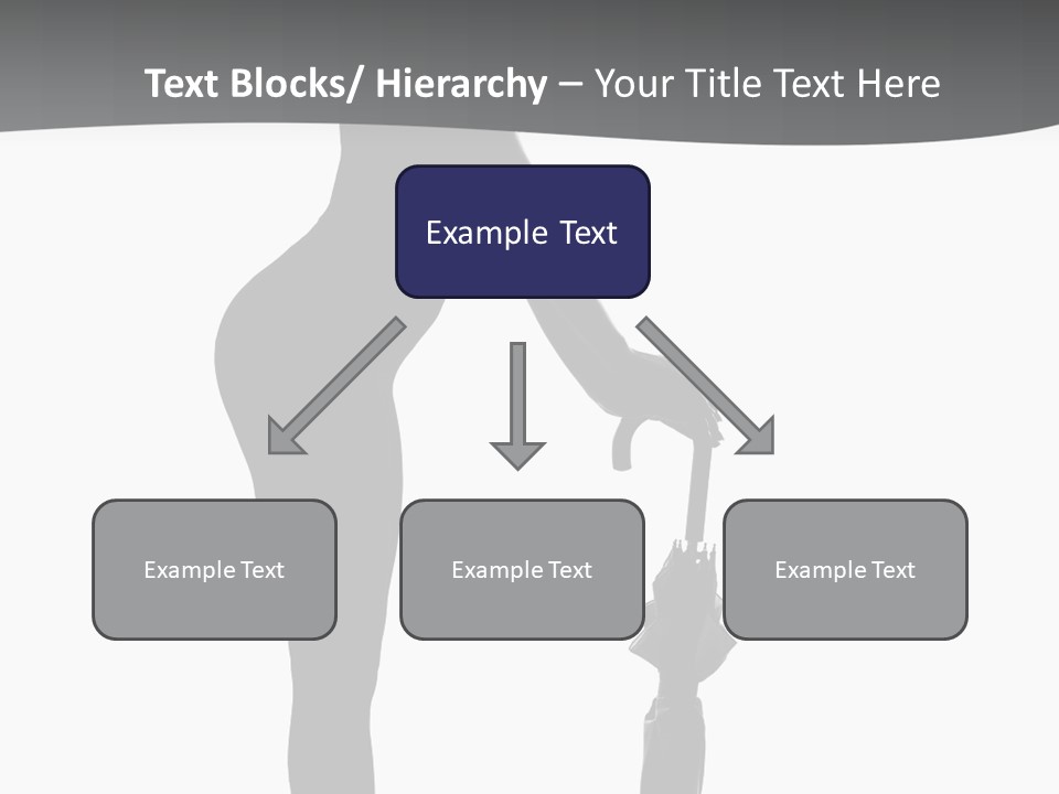 Girly Femininity Black PowerPoint Template