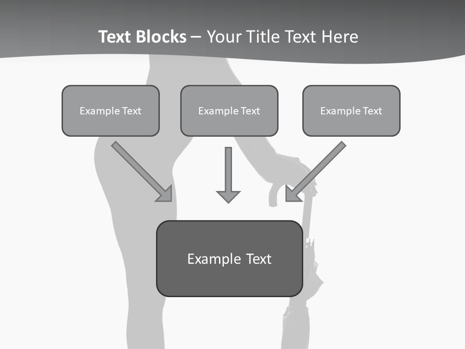 Girly Femininity Black PowerPoint Template