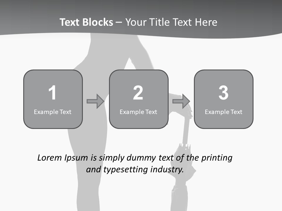 Girly Femininity Black PowerPoint Template