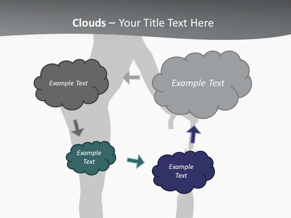 Girly Femininity Black PowerPoint Template