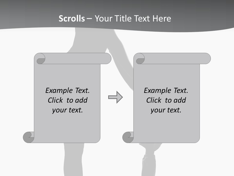 Girly Femininity Black PowerPoint Template