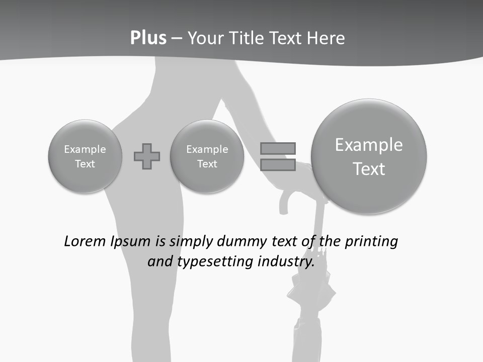 Girly Femininity Black PowerPoint Template