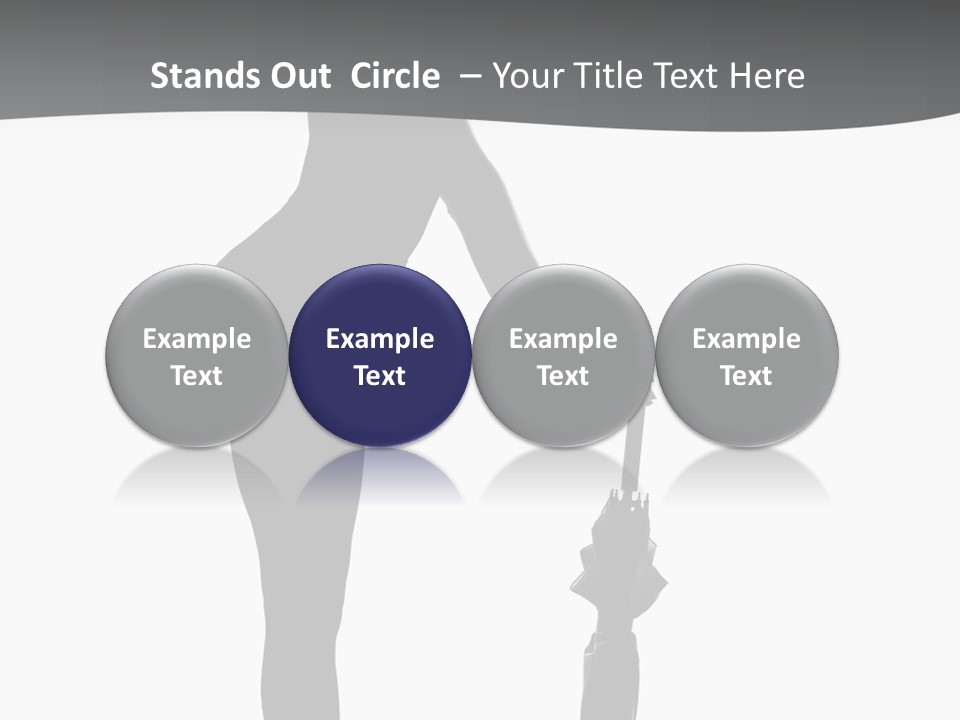 Girly Femininity Black PowerPoint Template