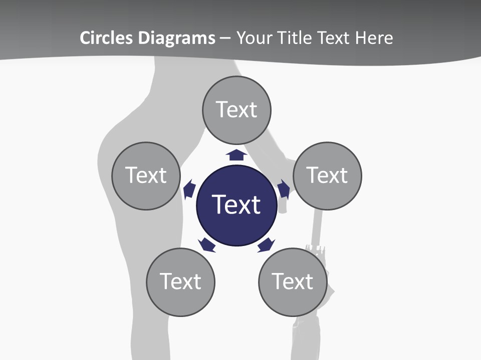 Girly Femininity Black PowerPoint Template