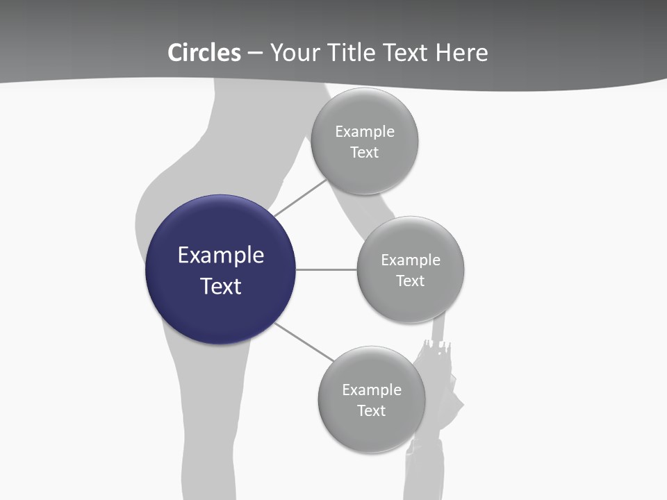 Girly Femininity Black PowerPoint Template