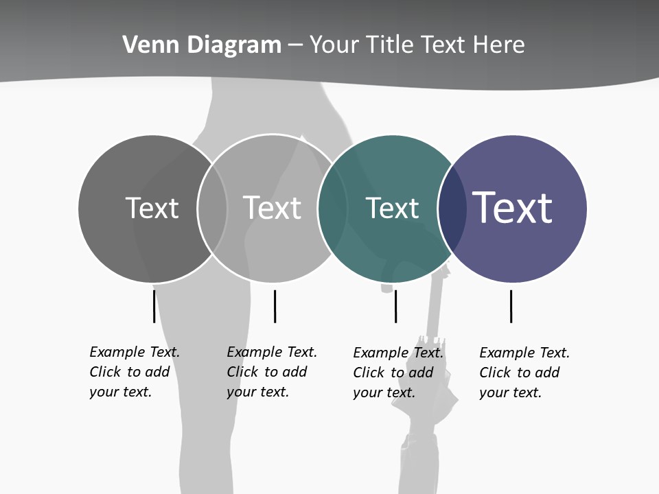 Girly Femininity Black PowerPoint Template