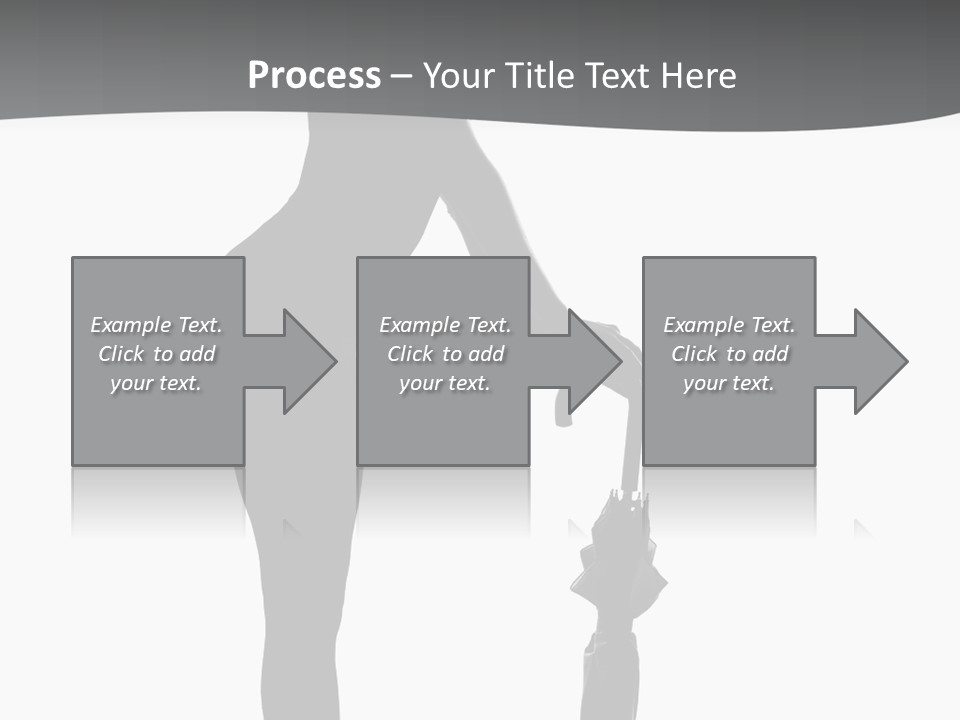 Girly Femininity Black PowerPoint Template