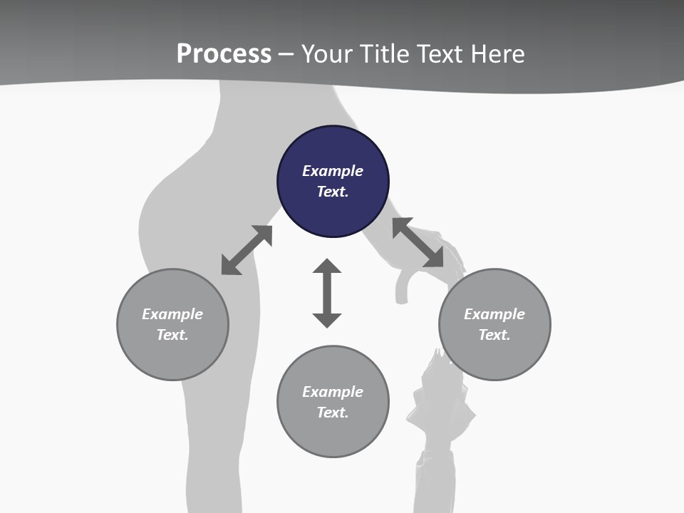 Girly Femininity Black PowerPoint Template