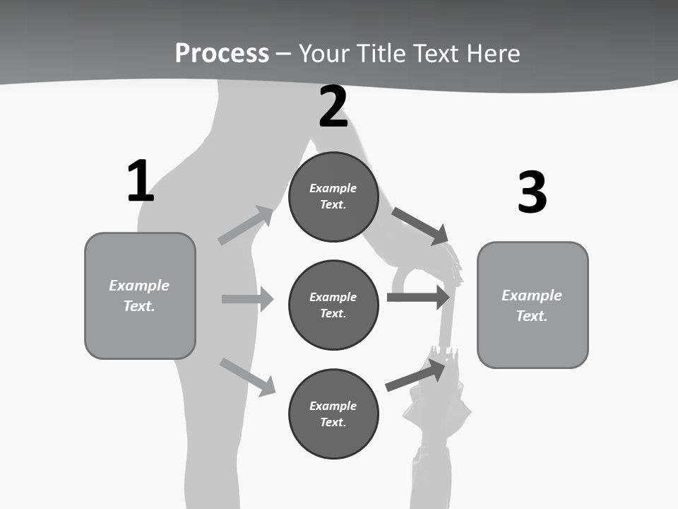 Girly Femininity Black PowerPoint Template