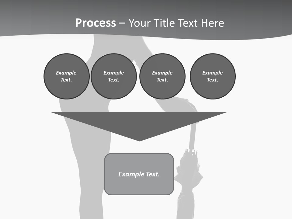 Girly Femininity Black PowerPoint Template