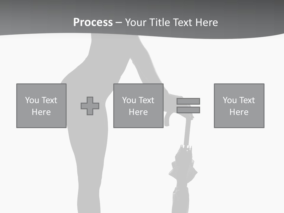 Girly Femininity Black PowerPoint Template