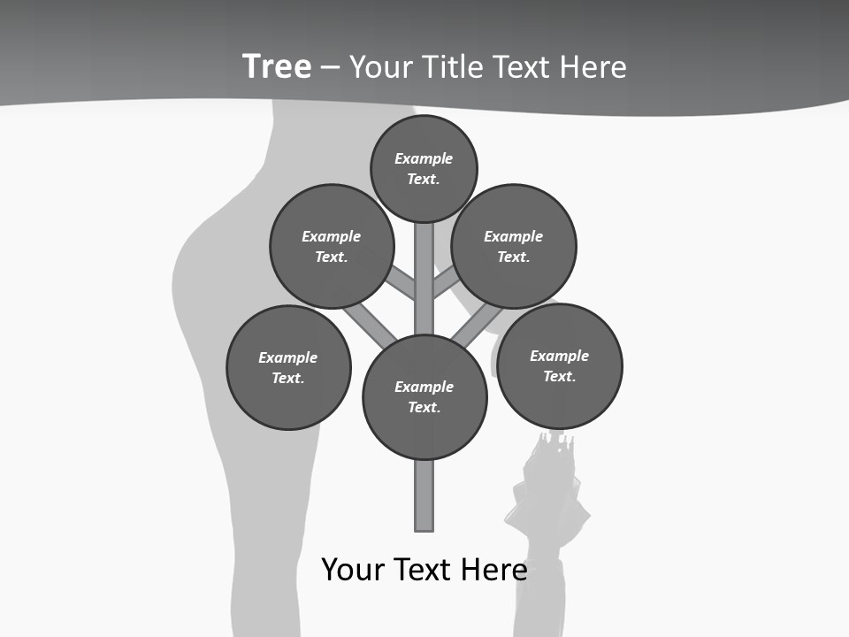 Girly Femininity Black PowerPoint Template