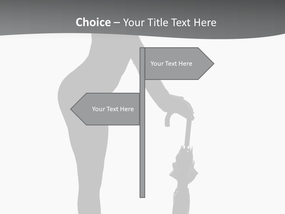 Girly Femininity Black PowerPoint Template