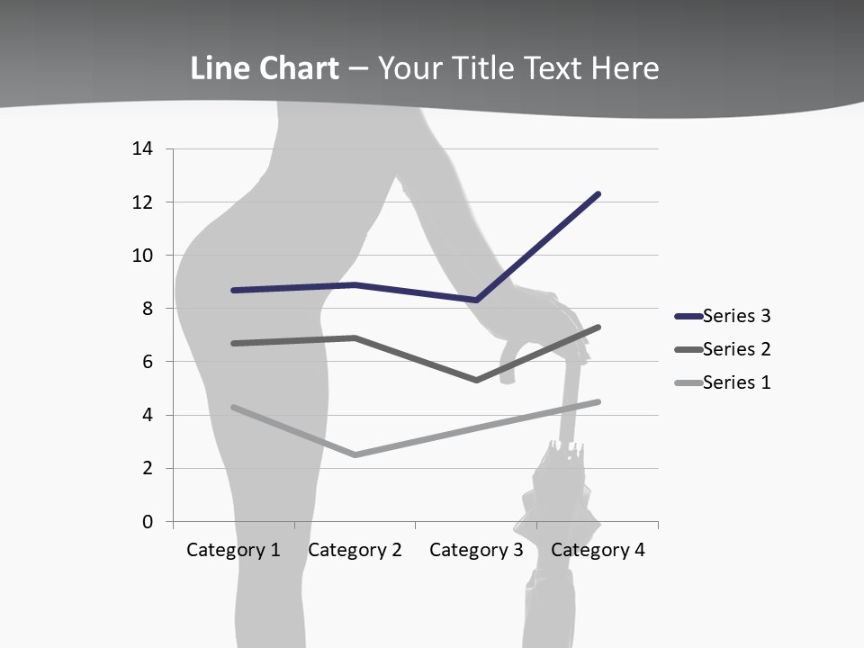 Girly Femininity Black PowerPoint Template