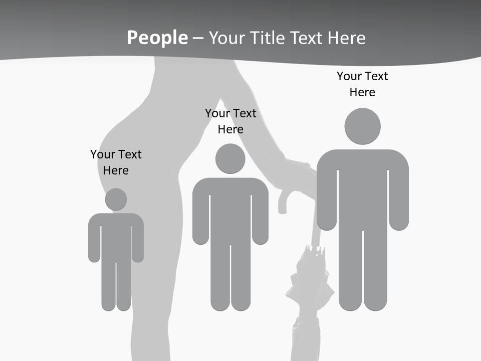 Girly Femininity Black PowerPoint Template