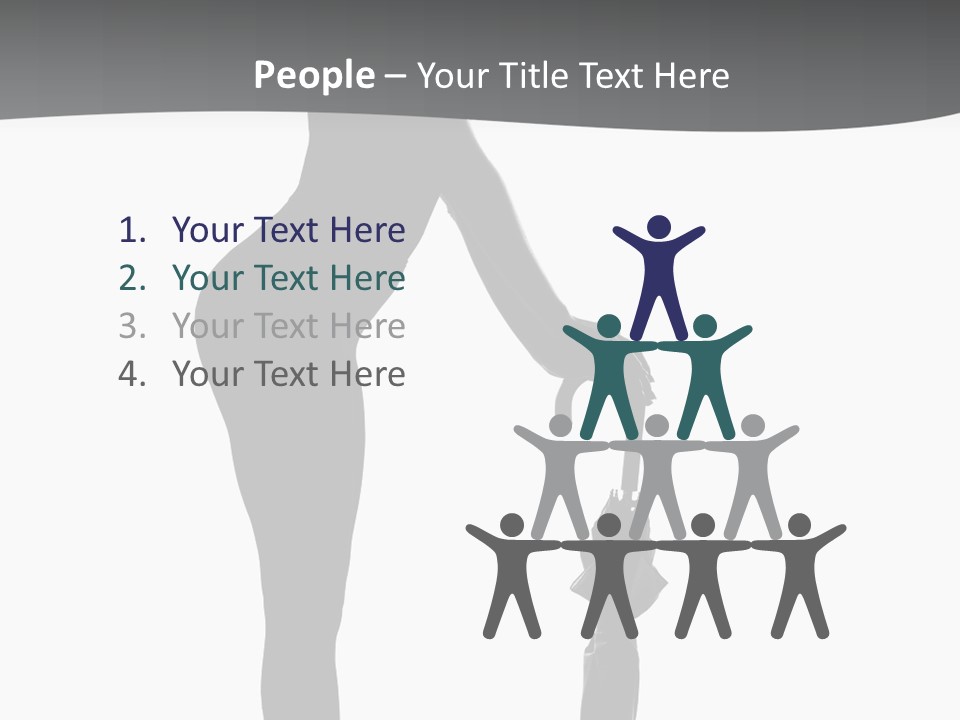 Girly Femininity Black PowerPoint Template