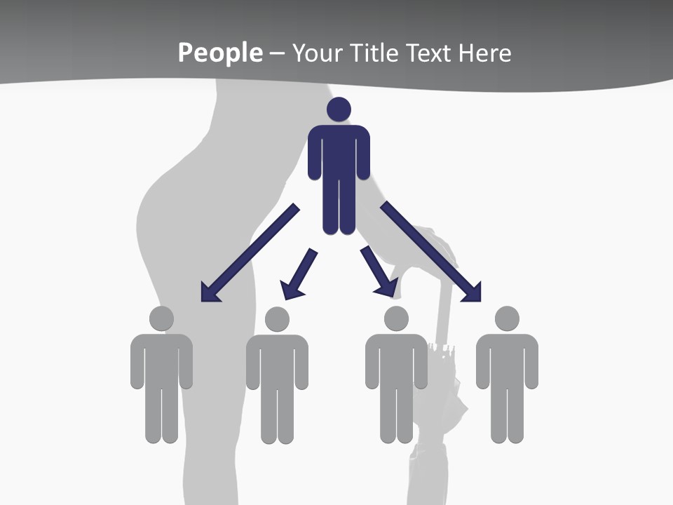 Girly Femininity Black PowerPoint Template