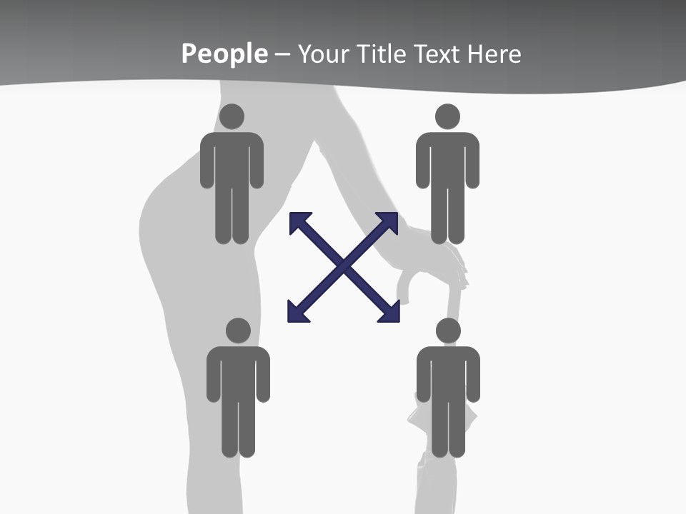 Girly Femininity Black PowerPoint Template