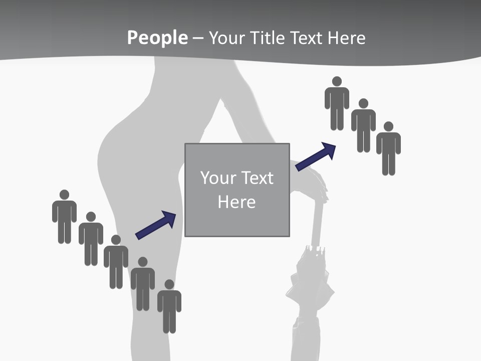 Girly Femininity Black PowerPoint Template