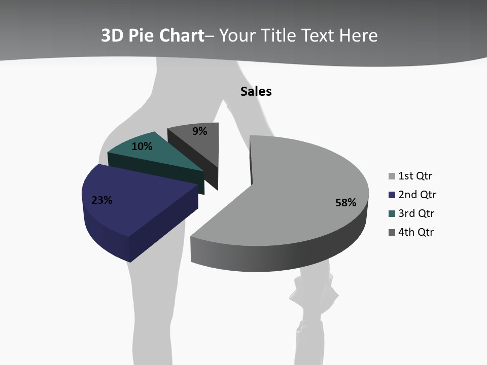 Girly Femininity Black PowerPoint Template