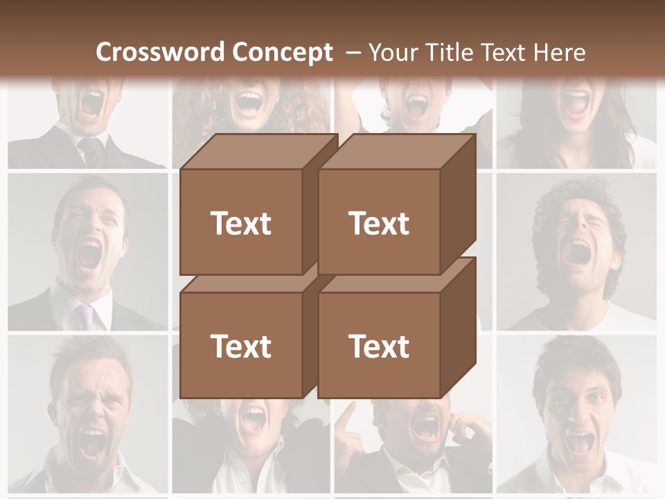 Girl Tense Anger PowerPoint Template