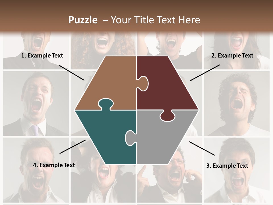 Girl Tense Anger PowerPoint Template