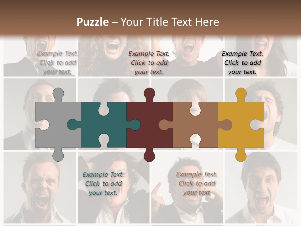 Girl Tense Anger PowerPoint Template