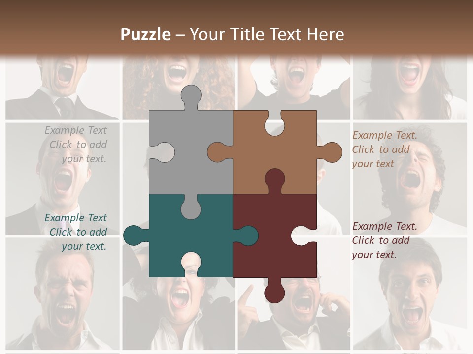 Girl Tense Anger PowerPoint Template