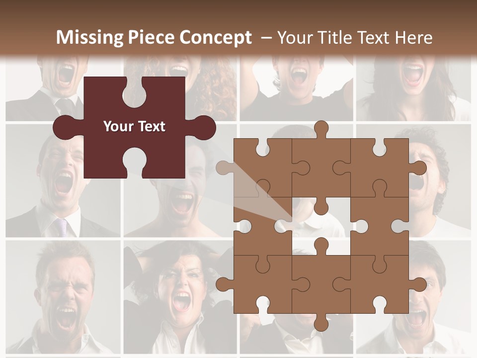 Girl Tense Anger PowerPoint Template