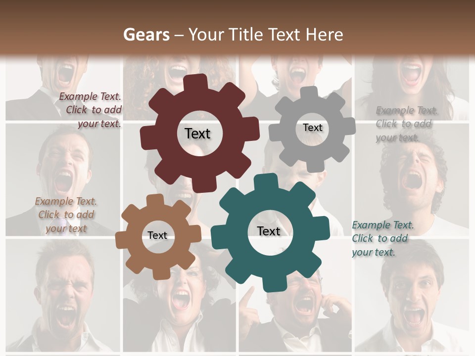 Girl Tense Anger PowerPoint Template