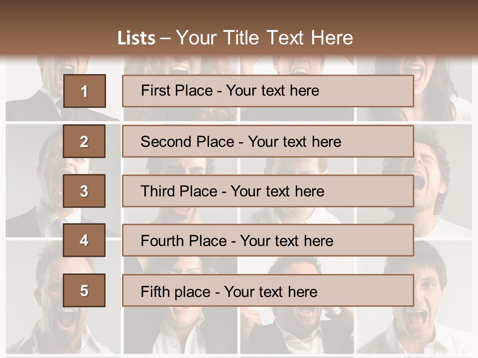 Girl Tense Anger PowerPoint Template