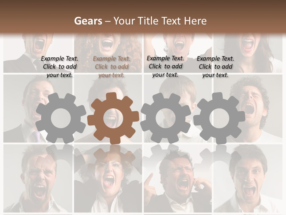 Girl Tense Anger PowerPoint Template