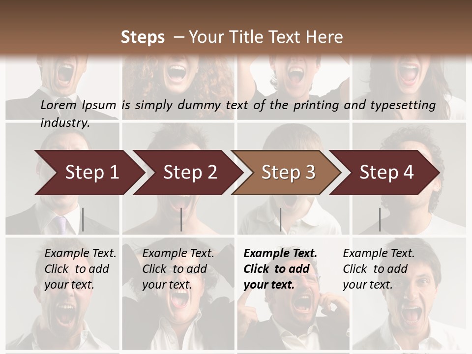 Girl Tense Anger PowerPoint Template
