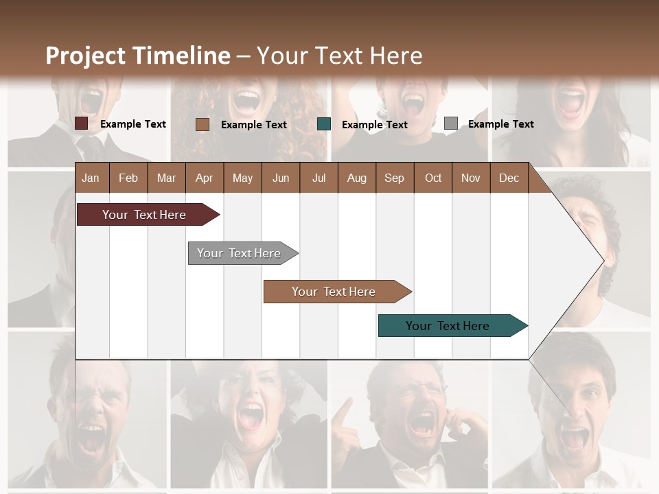 Girl Tense Anger PowerPoint Template