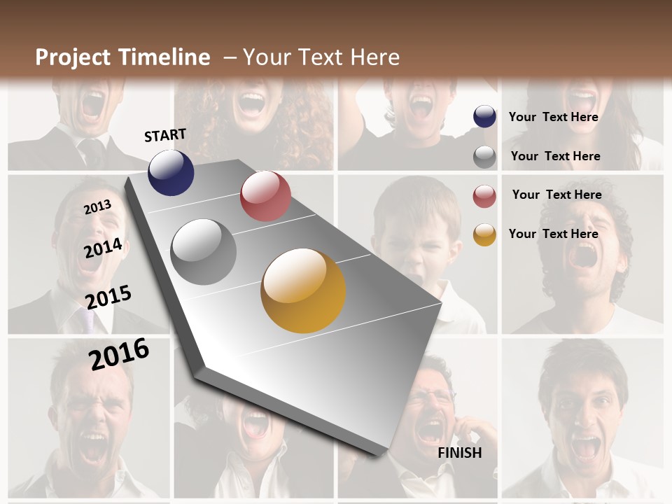 Girl Tense Anger PowerPoint Template