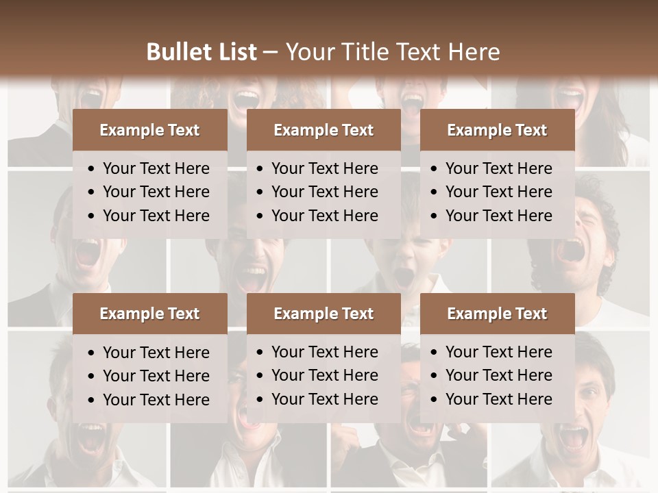 Girl Tense Anger PowerPoint Template