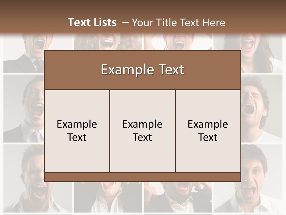 Girl Tense Anger PowerPoint Template