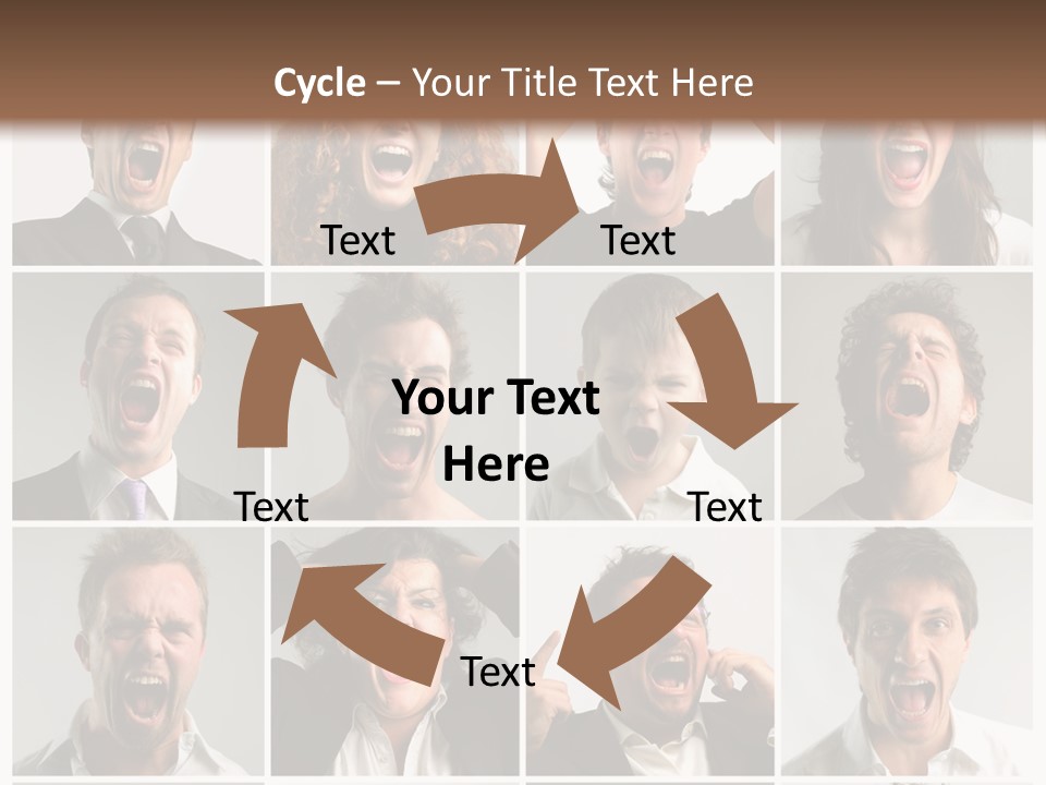 Girl Tense Anger PowerPoint Template