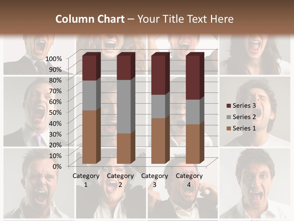 Girl Tense Anger PowerPoint Template