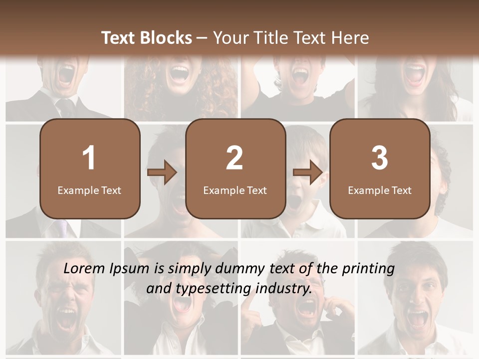 Girl Tense Anger PowerPoint Template